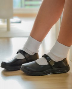 Thai schoolgirl's shoe
