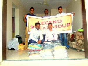 Members  of the Legend  Social Group geared up for Clothes Distribution Drive!