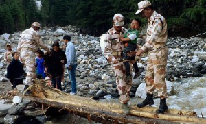 Disaster Management professionals at work in Kashmir 