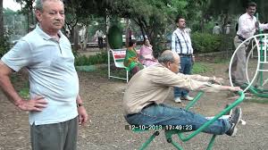 Even Senior citizens can easily exercise with the Outdoor Gym Equipments